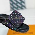 「#4558」LOUIS VUITTON x MURAKAMI Leather Flip Flops