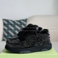 「#4561」OFF-WHITE  LEATHER SNEAKERS
