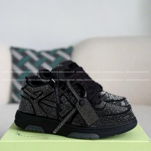 「#4561」OFF-WHITE  LEATHER SNEAKERS
