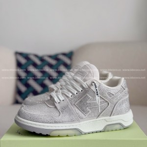 「#4568」OFF-WHITE  LEATHER SNEAKERS