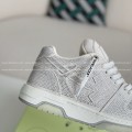 「#4568」OFF-WHITE  LEATHER SNEAKERS