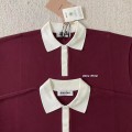 「#4576」Miumiu red polo shirt