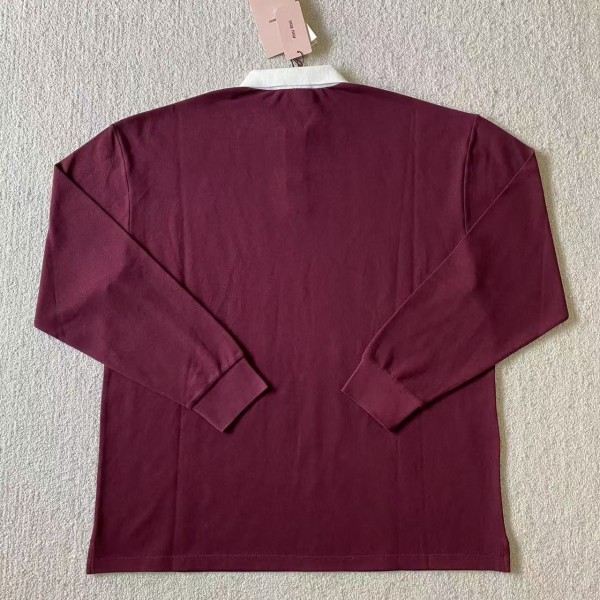 Miumiu red polo shirt