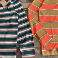 「#4577」Miumiu Pocket Stripe Long Sleeve