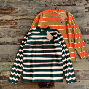 「#4577」Miumiu Pocket Stripe Long Sleeve