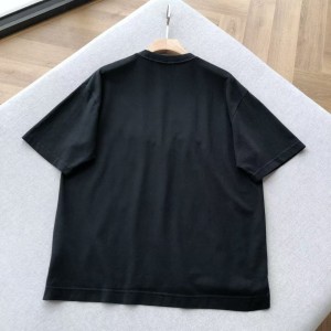 「#4579」Acne Studios washed embroidered logo crew neck T-shirt