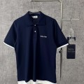 「#4580」Miumiu micro logo letter contrast color polo shirt