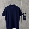 「#4580」Miumiu micro logo letter contrast color polo shirt