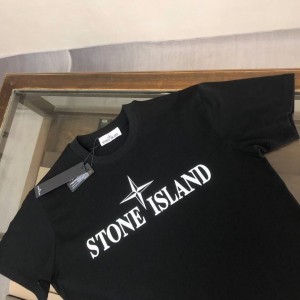 「#4585」STONE ISLAND printed plug-in T-shirt