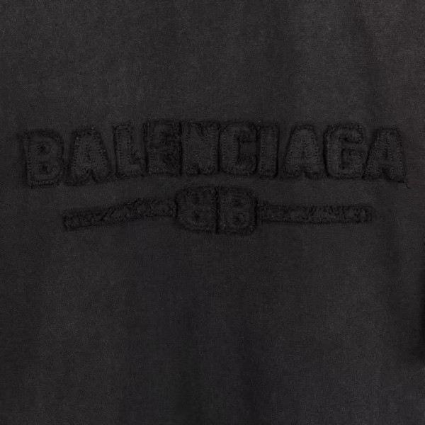 Balenciaga Heavy Washed Round Neck T-Shirt
