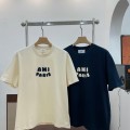 「#4588」Ami navy blue crochet short sleeve