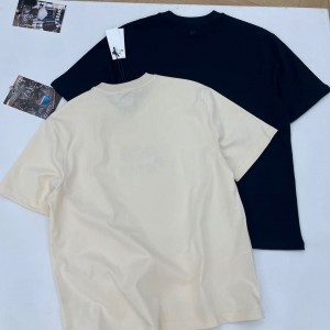 「#4588」Ami navy blue crochet short sleeve