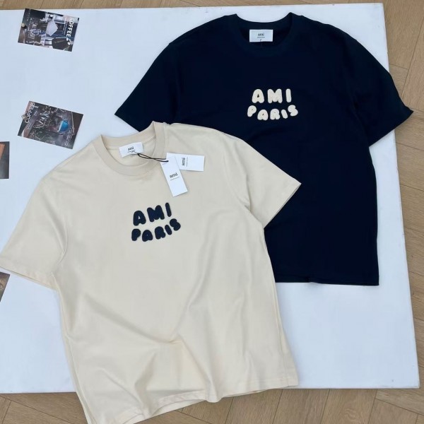 「#4588」Ami navy blue crochet short sleeve