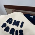 「#4588」Ami navy blue crochet short sleeve