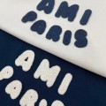「#4588」Ami navy blue crochet short sleeve
