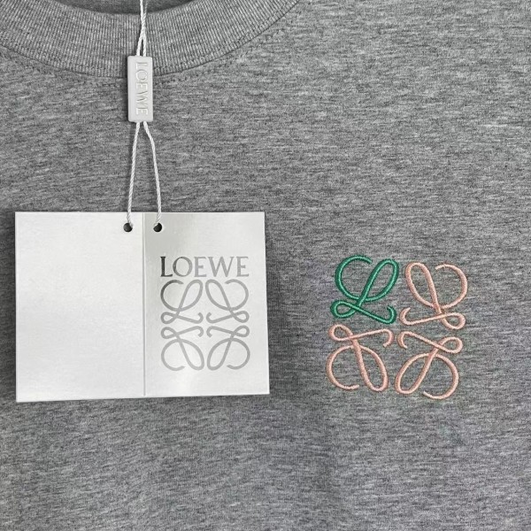 Loewe new embroidered short sleeves