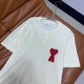「#4594」Ami heart woven short-sleeved T-shirt