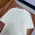 「#4595」Ami heart woven short-sleeved T-shirt