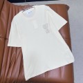 「#4595」Ami heart woven short-sleeved T-shirt