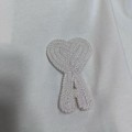 「#4595」Ami heart woven short-sleeved T-shirt