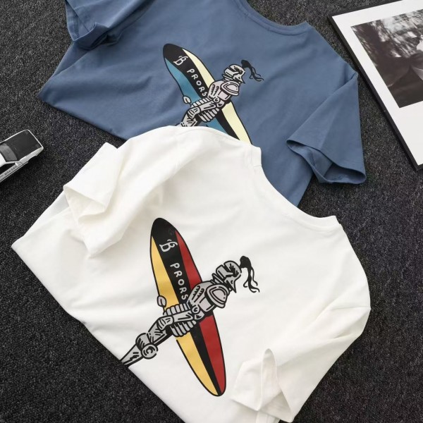 Burberry 25ss knight print short sleeve