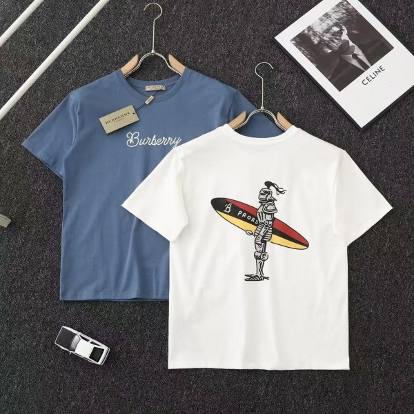 Burberry 25ss knight print short sleeve