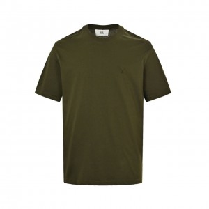 「#4598」AMI SS25 3D Heart Short Sleeve T-Shirt