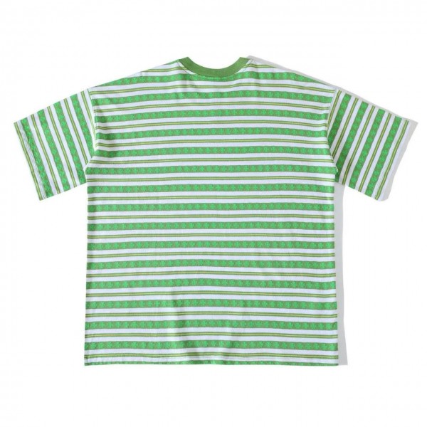 Chrome Hearts striped logo print crew neck short sleeves