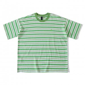 「#4600」Chrome Hearts striped logo print crew neck short sleeves