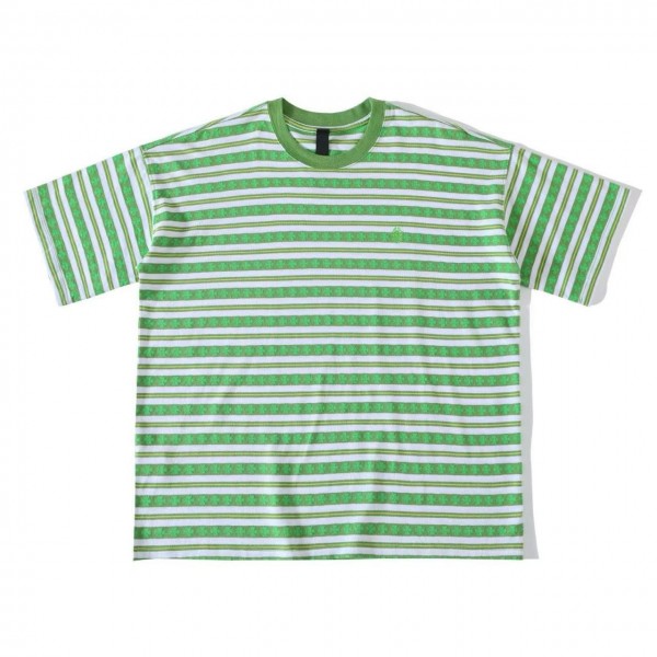 「#4600」Chrome Hearts striped logo print crew neck short sleeves