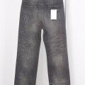 「#4601」CELINE black washed jeans with holes