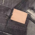 「#4601」CELINE black washed jeans with holes