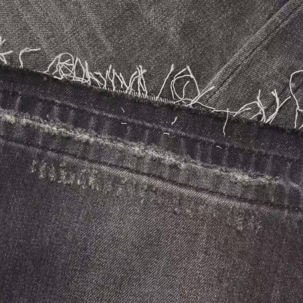 CELINE black washed jeans with holes