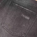 「#4601」CELINE black washed jeans with holes
