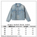 「#4607」miumiu washed denim jacket