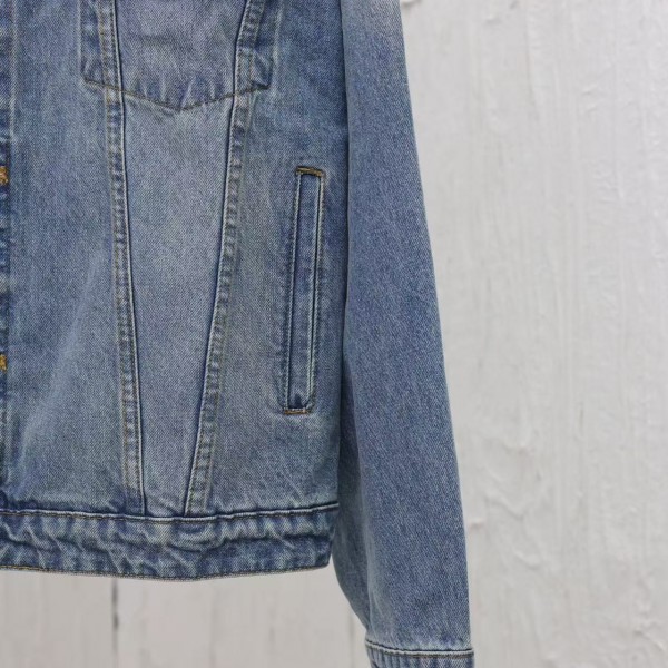 miumiu washed denim jacket