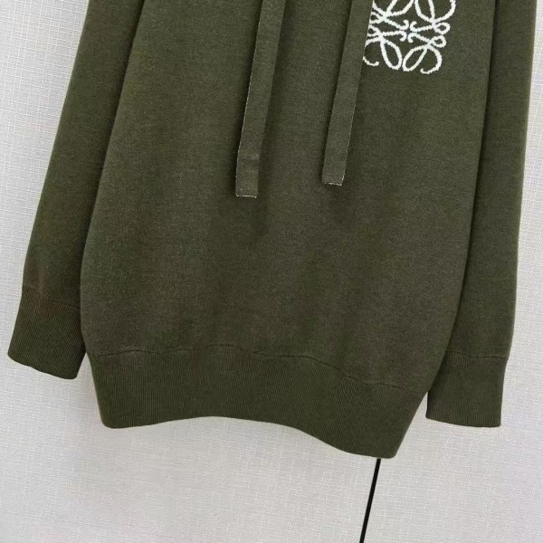 Loewe double-faced wool jacquard hoodie