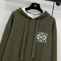 「#4612」Loewe double-faced wool jacquard hoodie