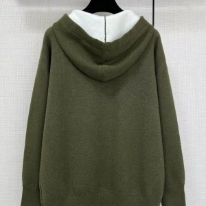 「#4612」Loewe double-faced wool jacquard hoodie