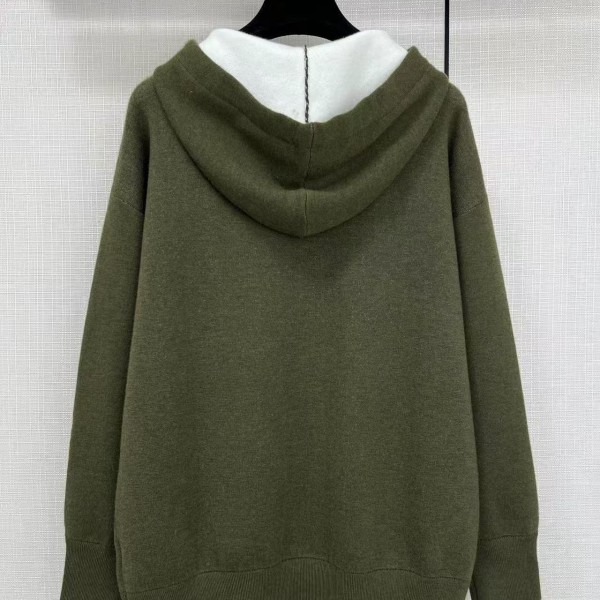 Loewe double-faced wool jacquard hoodie