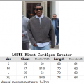 「#4616」LOEWE Rivet Cardigan Sweater