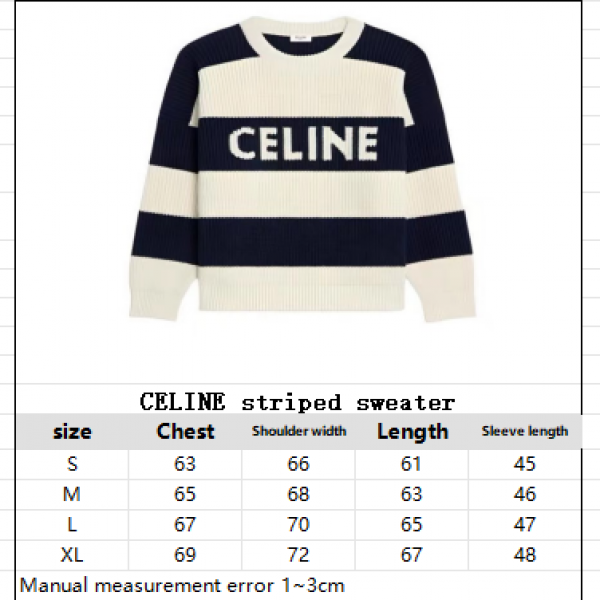 CELINE striped sweater