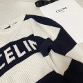 「#4617」CELINE striped sweater