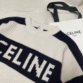 「#4617」CELINE striped sweater