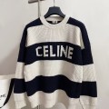 「#4617」CELINE striped sweater