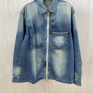 「#4618」Dior denim jacket with front and back embroidery