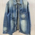 「#4618」Dior denim jacket with front and back embroidery