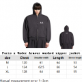 「#4619」Balenciaga x Under Armour washed zipper jacket