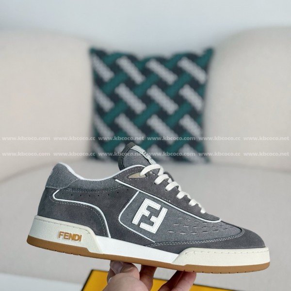 FENDI Leather Casual Plimsoll Shoes