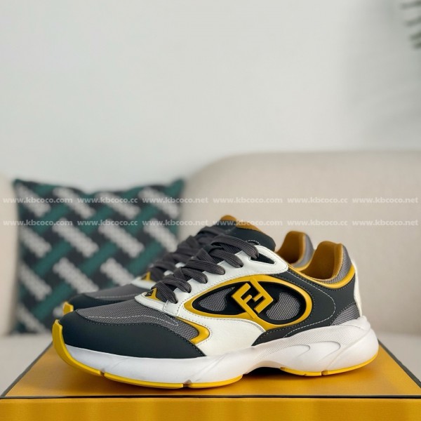 FENDI Leather Casual Low-Top Shoes